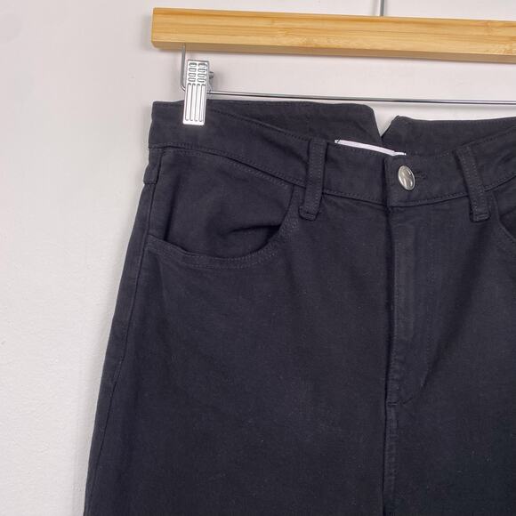 SPRWMN Los Angeles Stevie Micro Flare High Rise Black Denim Jeans 28 - Picture 3 of 8